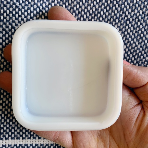 W. T. & Co. Milk Glass Container - Picture 3 of 6